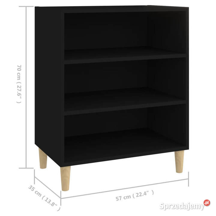 Szafka czarna 57x35x70 materiał drewnopochodny mazowieckie Warszawa