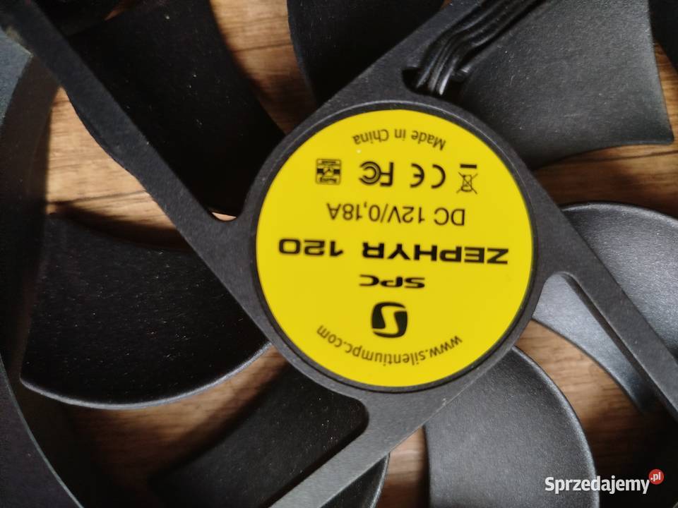 Wentylator komputerowy ZEPHYR 120 12V 018A małopolskie Oświęcim sprzedam