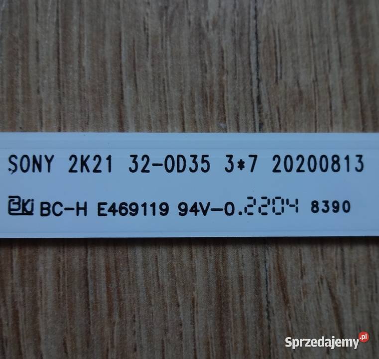 Listwy LED 2K21 3235 37 20200813 SONY KD32W800 zachodniopomorskie Szczecin