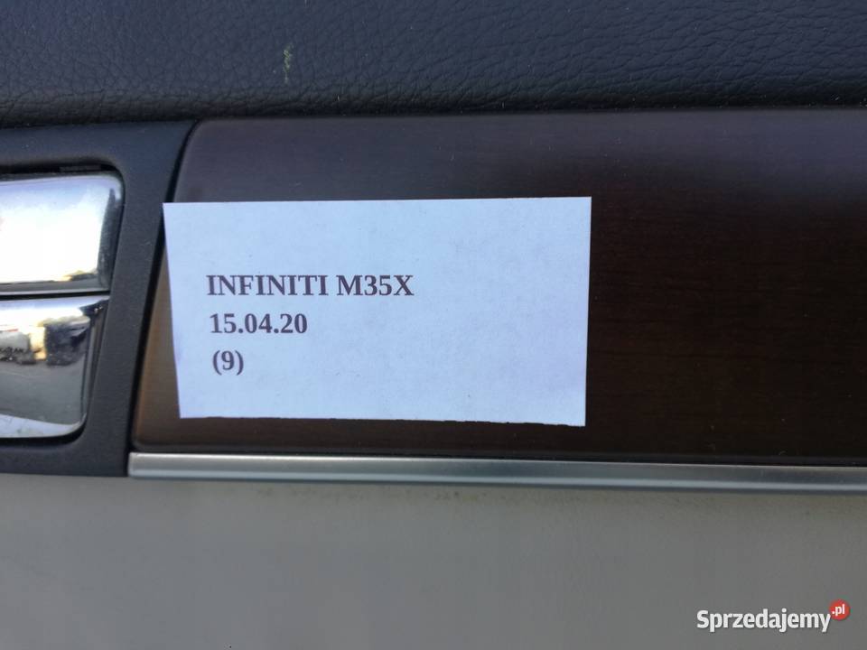 BOCZEK TAPICERKA DRZWI PRAWY PRZÓD INFINITI M35X osobowe