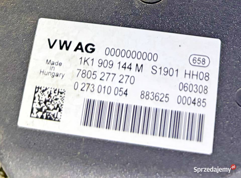 VW SKODA AUDI MAGLOWNICA PRZEKŁADNIA 1K1909144M Kolumny kierownicze Radom