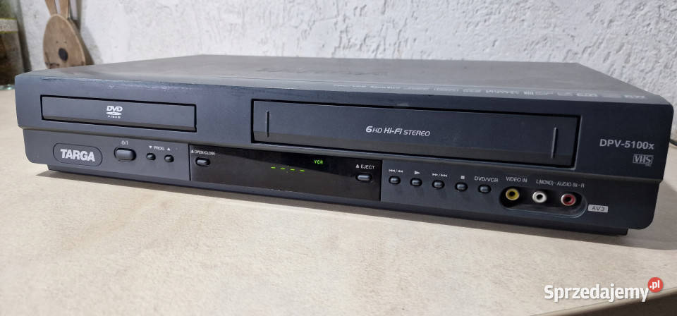 DVD VHS Targa DPV5100x DPV 5100 x VHS CD player Międzychód