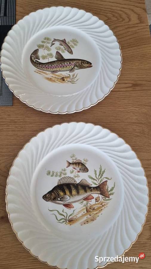Serwis do ryb Ceramika Francuska Luneville wielkopolskie Wola Podłężna sprzedam