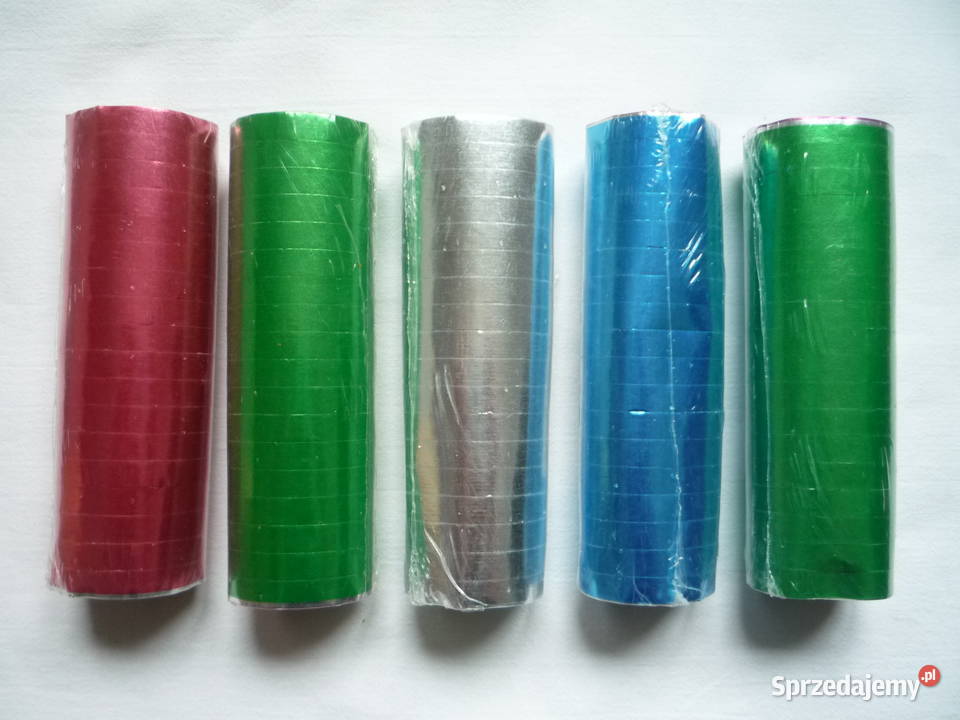 5 sztuk Serpentyna Srebrna Czerwona Niebieska Szczecin