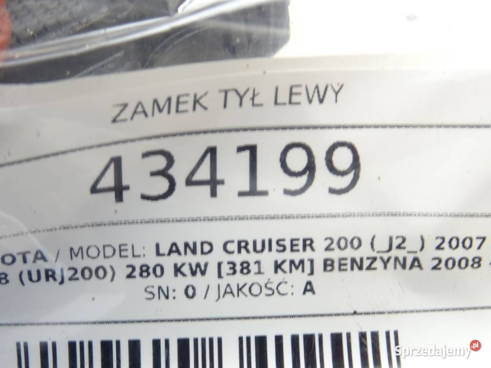 ZAMEK TYŁ LEWY TOYOTA LAND CRUISER J20 Kombi osobowe sprzedam