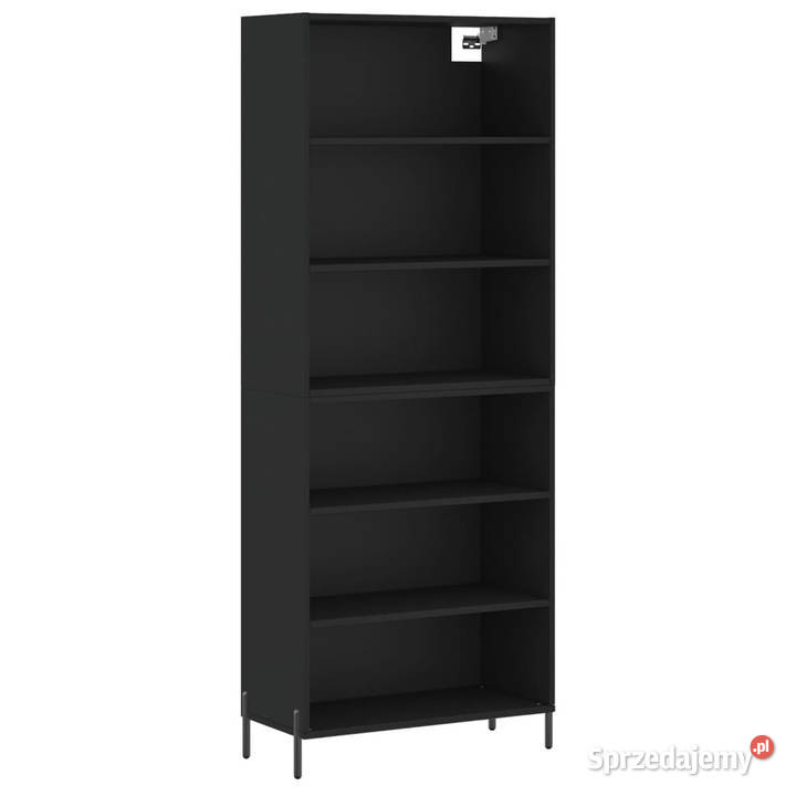 Regał czarny 695x325x180 materiał drewnopochodny Warszawa