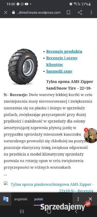 Opony piaskowezimowe quad ATV Inowrocław