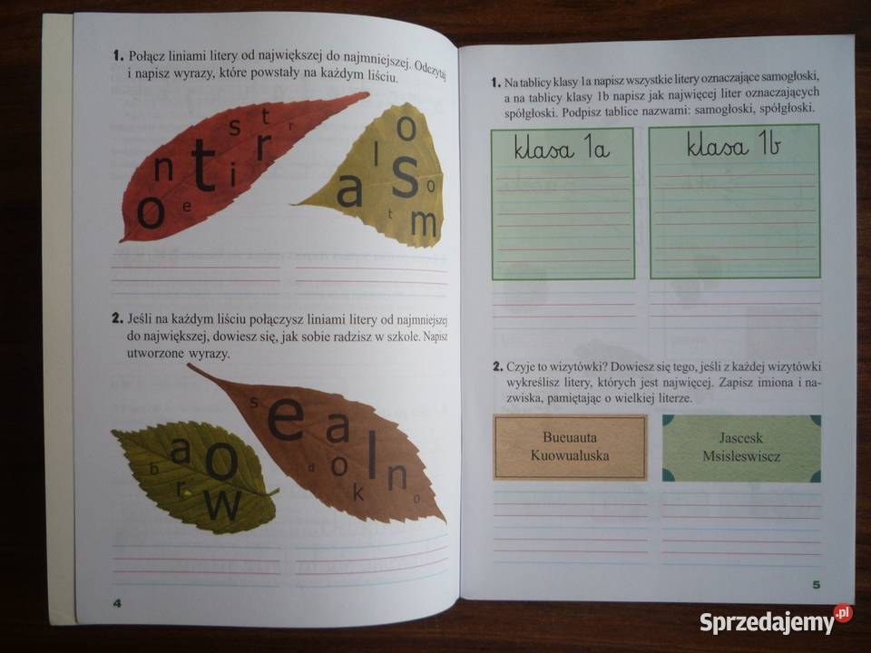 Już w szkole Piszę coraz lepiej Klasa 1 Semestr