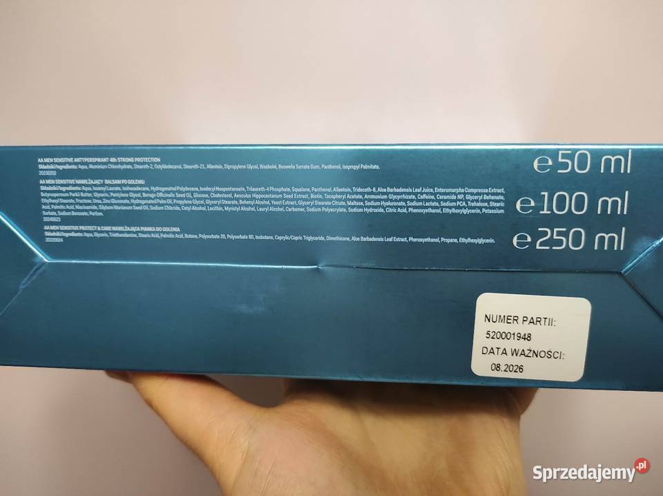 AA MEN sensitive nowy zestaw kosmetyków męskich Płock