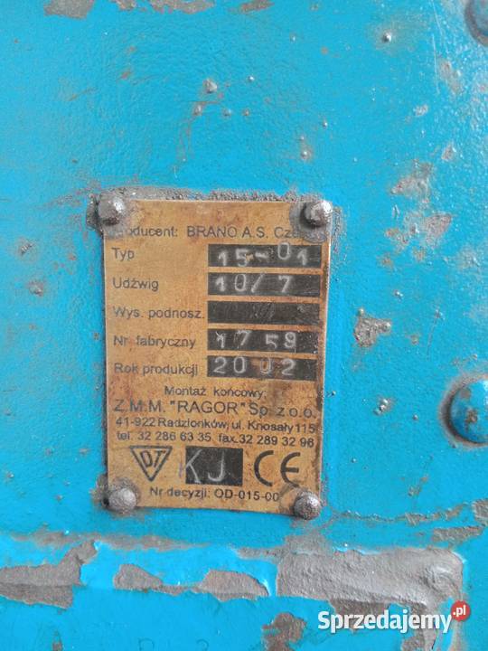 Podnośnik mechaniczny lewar kolejowy korbowy 10 podkarpackie Nozdrzec