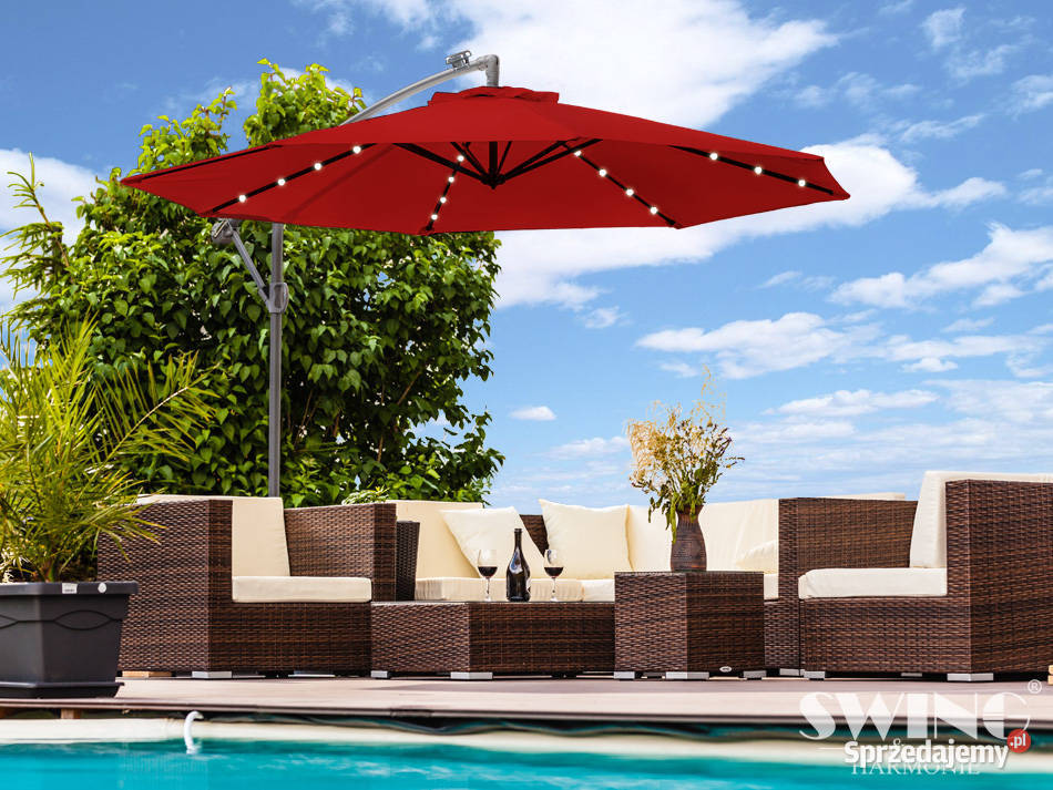 PARASOL OGRODOWY LED 300 RÓŻNE KOLORY Kalety