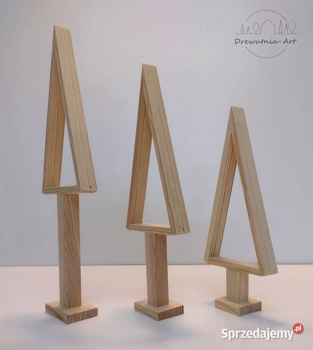 Choinki drewniane baza do ozdabiania 3 Wysokość Boże Narodzenie Poznań