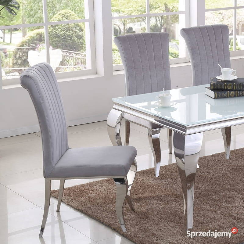 Stół Ludwik meble glamour stylowy blat szklany Warszawa sprzedam