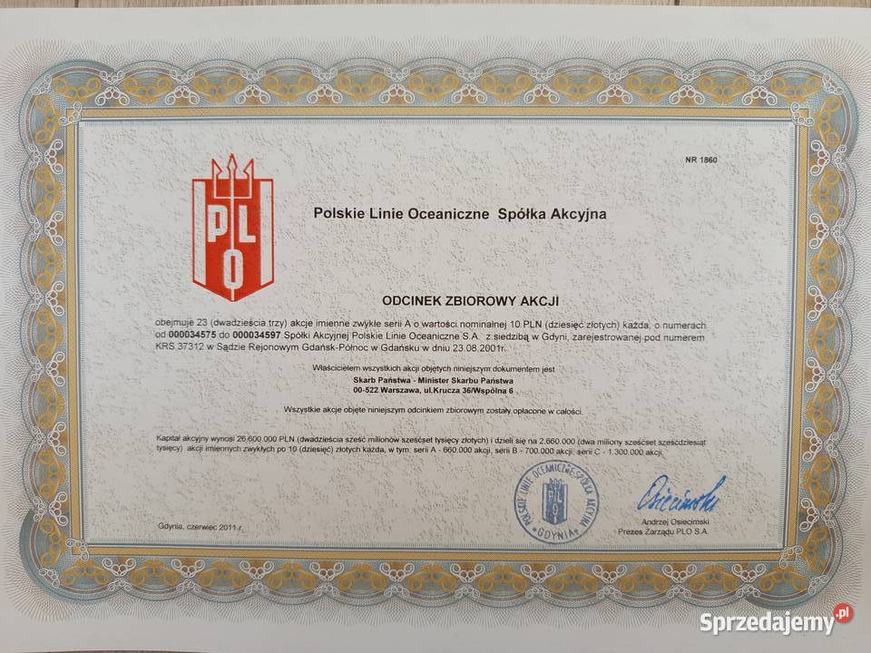 Akcje pracownicze PLO Pozostałe Gdańsk