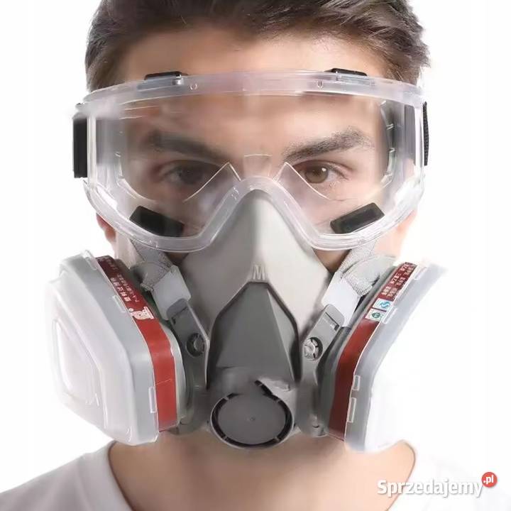 Maska Ochronna 6200 PRO Zestaw 8 w 1 z Okularami Malarskie Ludźmierz