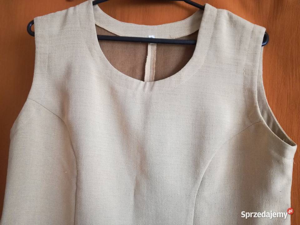 Bluzka bez rękawów prosta gładkaRozmiar L bez rękawa