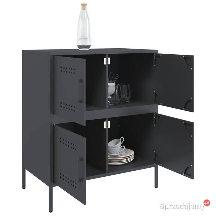 Szafka boczna antracytowa 68x39x79 stal WM842954 Warszawa