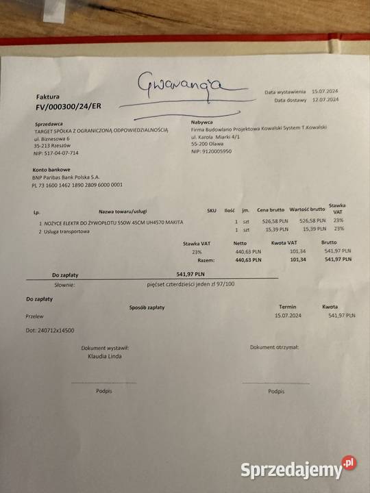 Nożyce do Żywopłotów Makita nowe Nadolice Wielkie