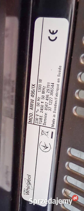 Kuchenka mikrofalowa Whirlpool AMW 496IX Inox