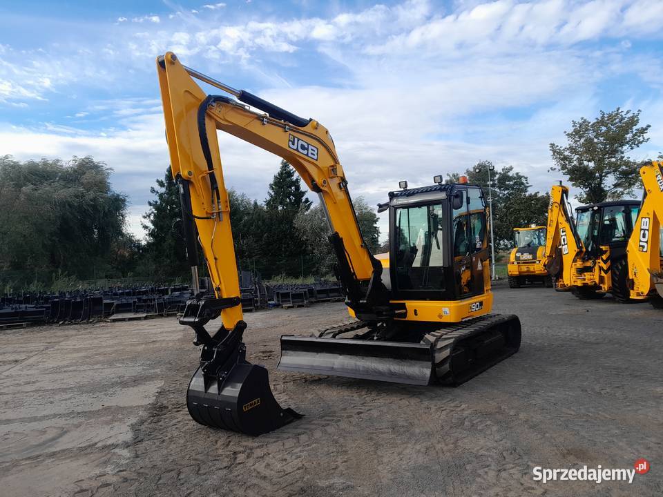 JCB 90Z1 2019R KOPARKA GĄSIENICOWA 8 TON 85Z1 Rok produkcji 2019 Koparki Koparki Krotoszyn