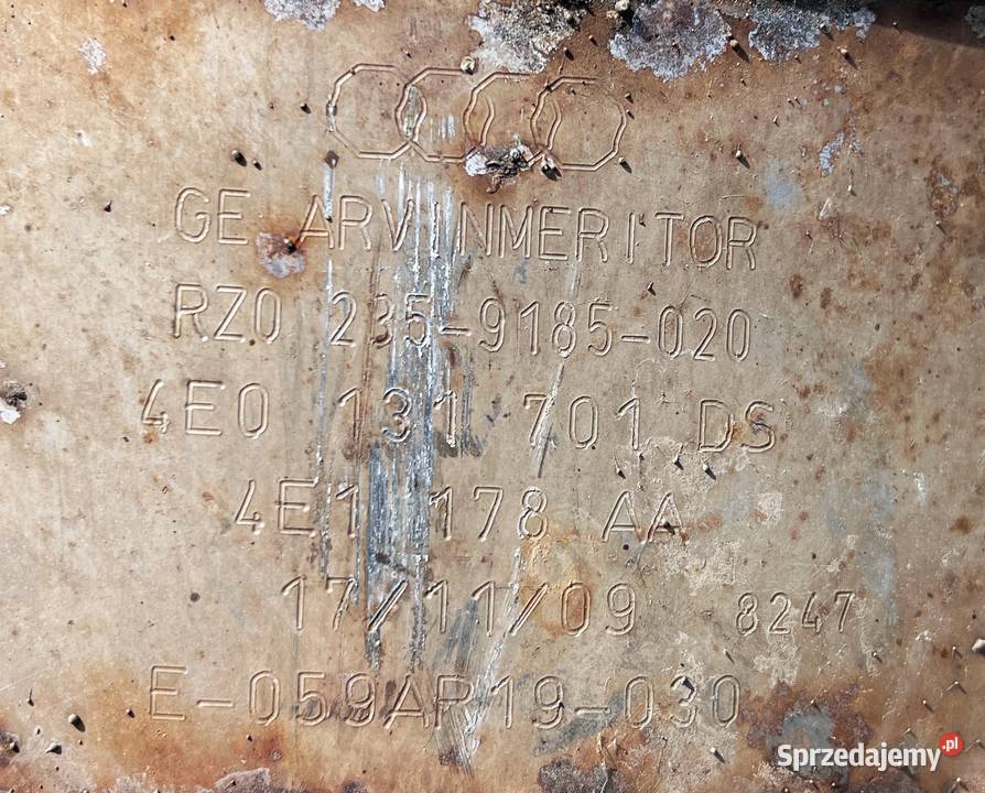 DPF filtr cząstek stałych 4E0131701DS Audi A8 D3 Ostrów Wielkopolski