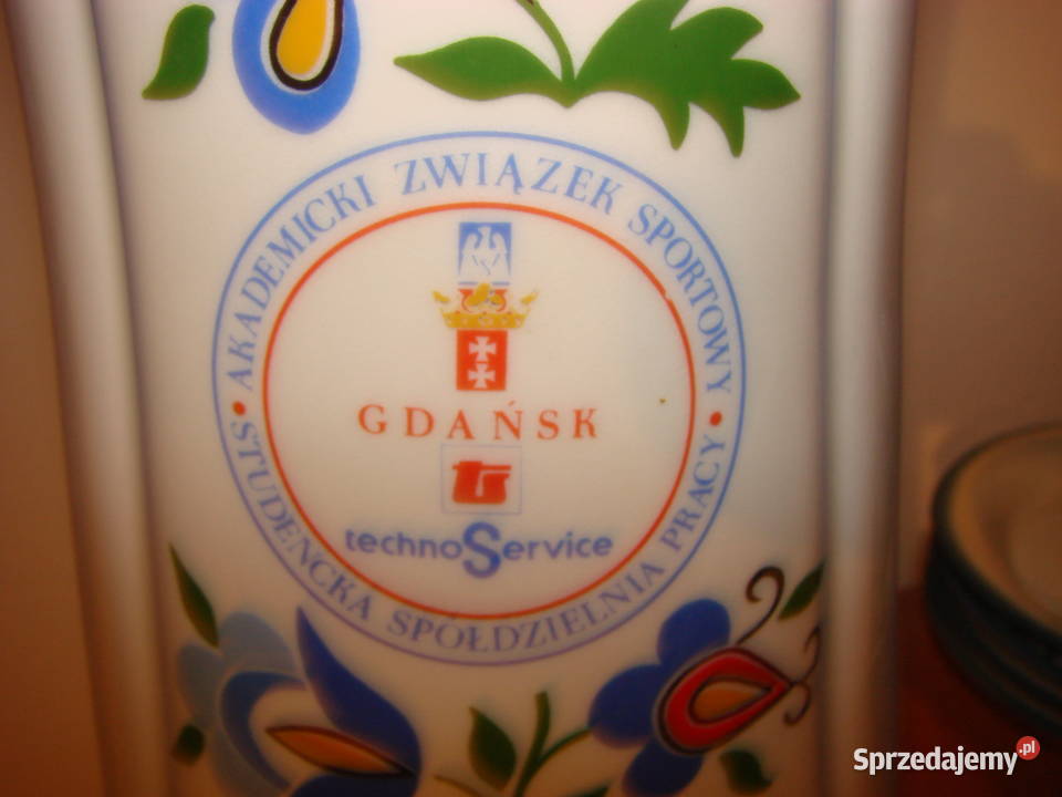 AZS Gdańsk Techno Serwice wazon wzór kaszubski Pruszcz Gdański