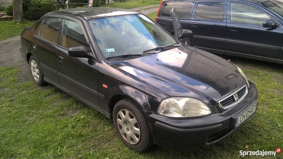 Honda Civic VI 14is 90 sedan 1998r czarna elektryczne szyby lubelskie