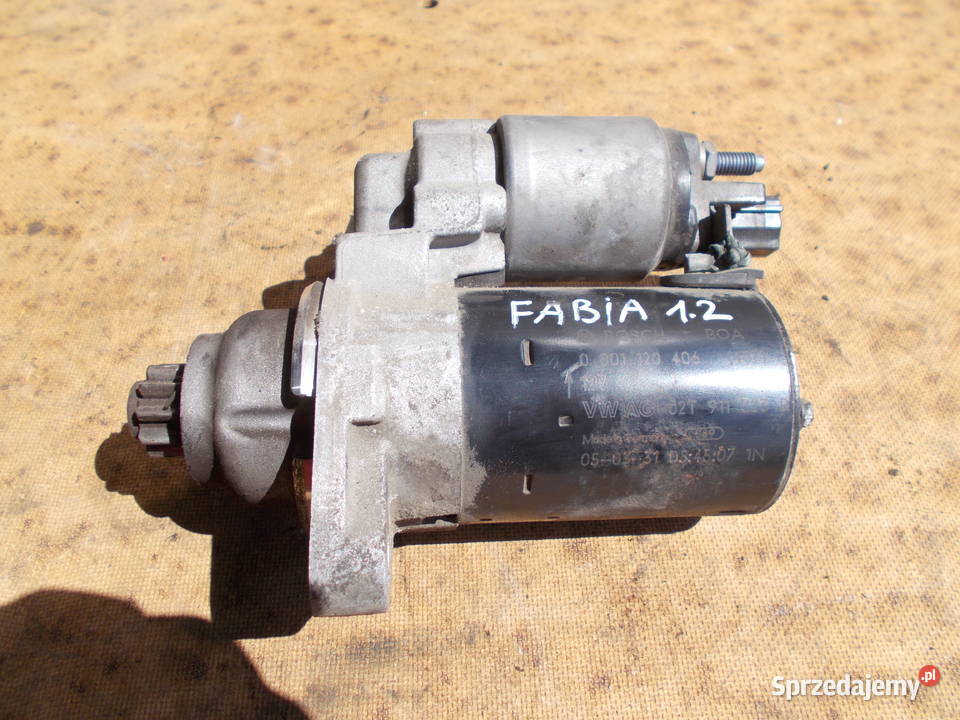 skoda FABIA 12 8v 05r rozrusznik 0001120406