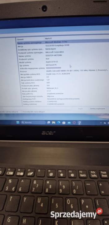 LAPTOP ACER ASPIRE 1 A11432C5D3 Łódź