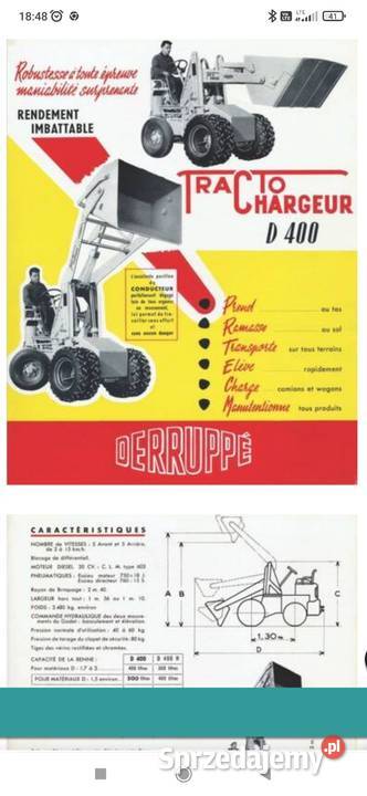 Ładowarka Derruppe 400 wózek widłowy zabytek wielkopolskie Lucynowo