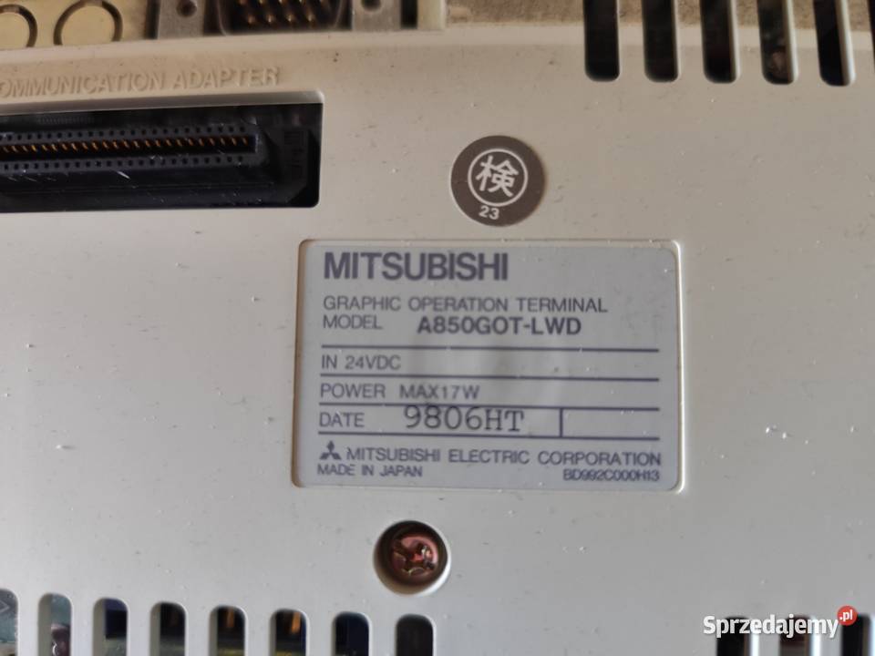 MITSUBISHI sterownik dotykowy A850GOTLWD Pozostałe