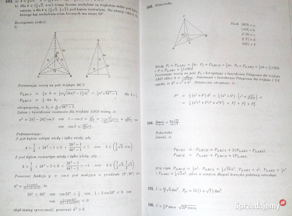 Matematyka Zbiór zadań i zagad maturalnych W Chełm