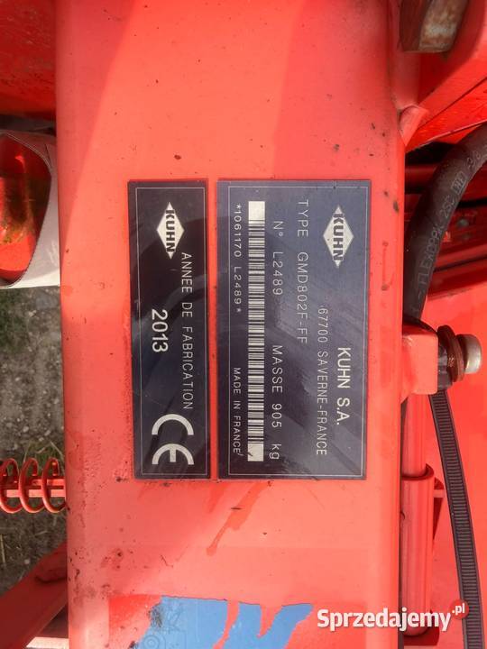 Kuhn Kosiarka Dyskowa Kuhn GMD 802F FF 2013 kujawsko-pomorskie Prądocin