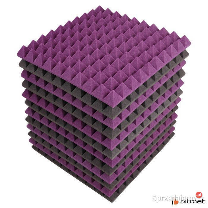 Piramidka akustyczna panele ścienne z pianki Łąki