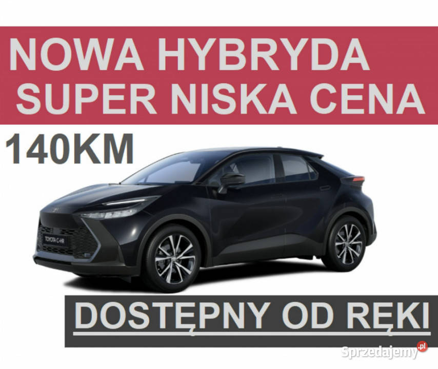 Toyota CHR Nowa 140 Hybryda Dostępna ręki Wersja Szczecinek
