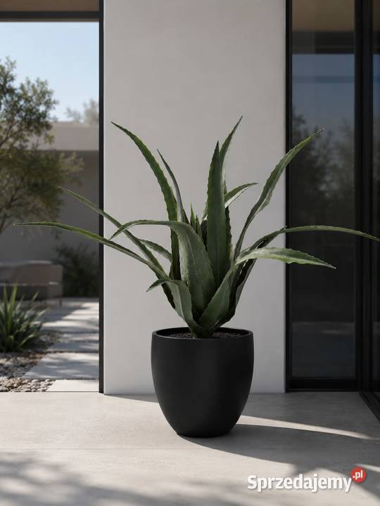 Sztuczny aloes 65 w doniczce dekoracyjna roślina