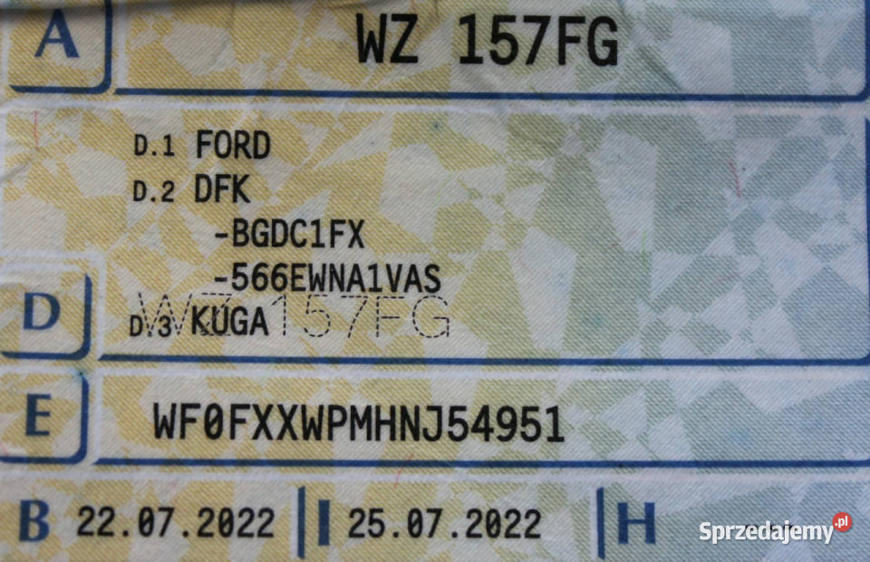 Ford Kuga SalonPL STLine FV23 Kamera Virtual wielofunkcyjna kierownica Sokołów
