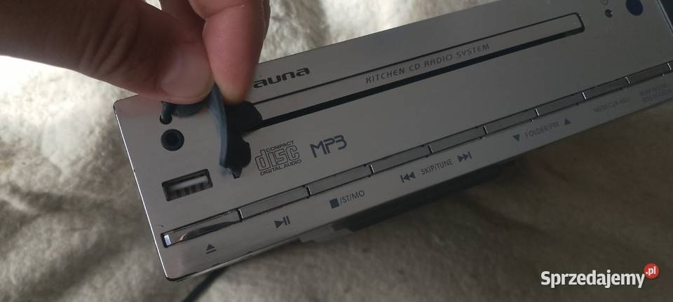 Radio kuchenne z CD do zabudowy USB MP3 srebrne Legnica