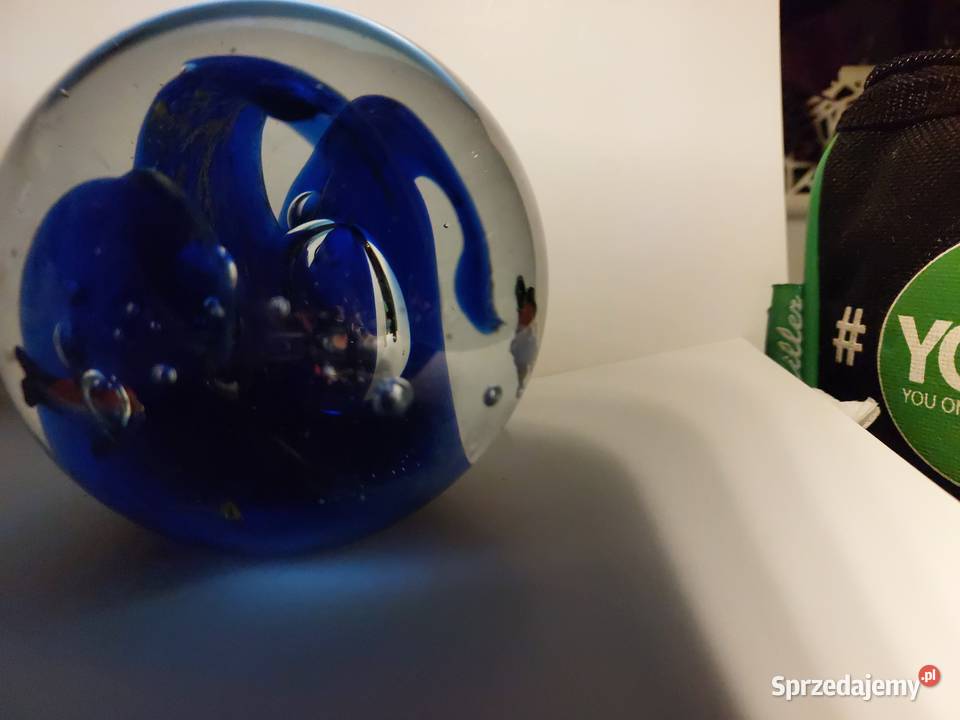 kula szklana PRL z rybami Wrocław