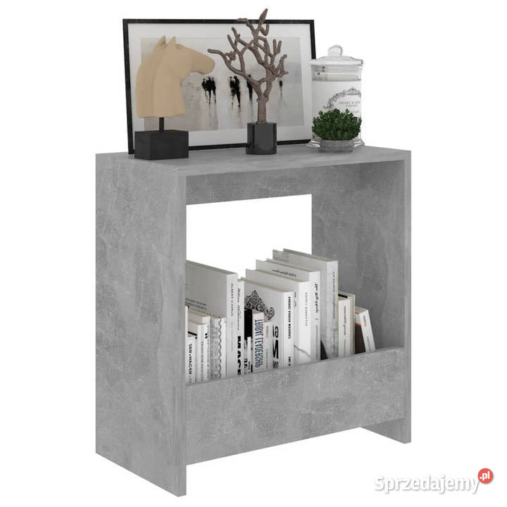 Stolik boczny szarość betonu 50x26x50 WM806691 Warszawa sprzedam