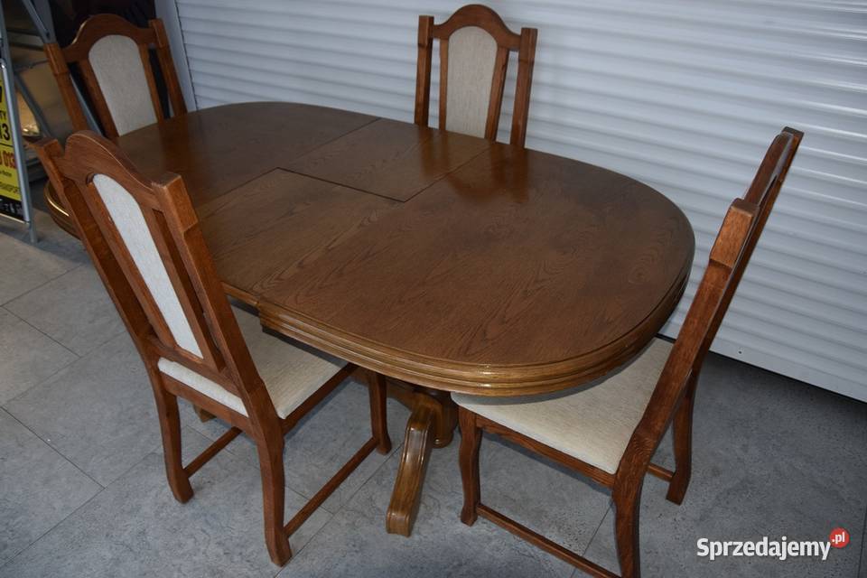 stół rozkładany i 4 krzesła super stan Olsztyn sprzedam