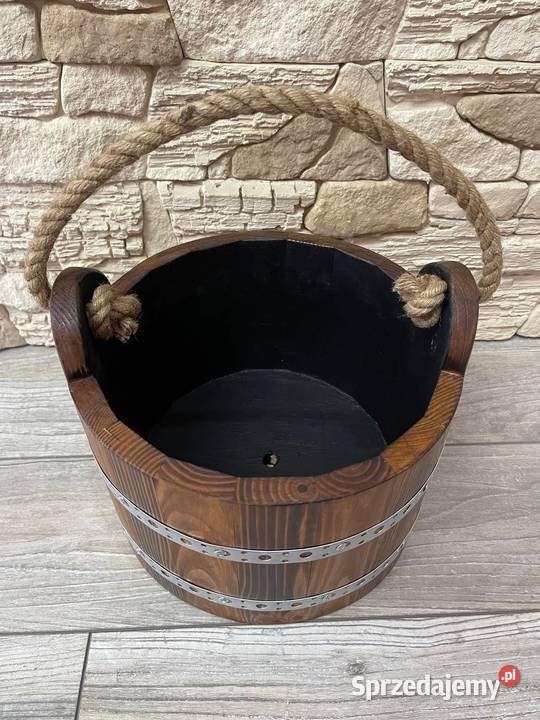 Doniczka wisząca drewniana KOLORY donica EKO Dębica sprzedam