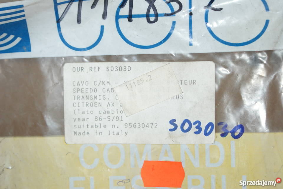 LINKA PRĘDKOŚCIOMIERZA CITROEN AX 19860719981 Białobrzegi sprzedam