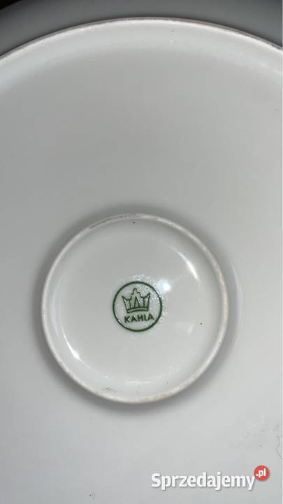 Patera Kahla Z cyklamenami Biała porcelana Gdańsk