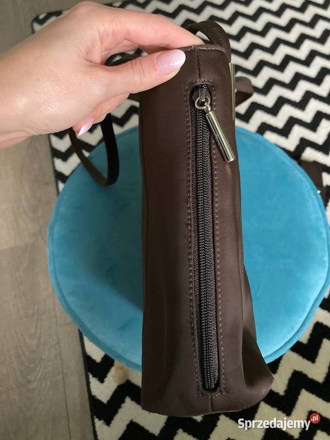Czekoladowa średnia torebka na ramię Nine West Na ramię podkarpackie Nisko