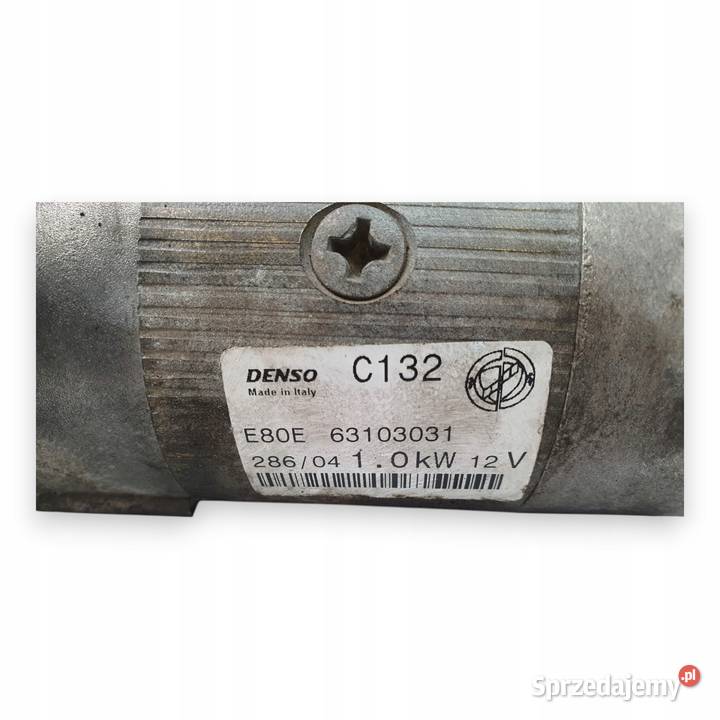 ROZRUSZNIK Fiat Stilo 14 16V denso 63103031 Układ elektryczny silnika Chełm