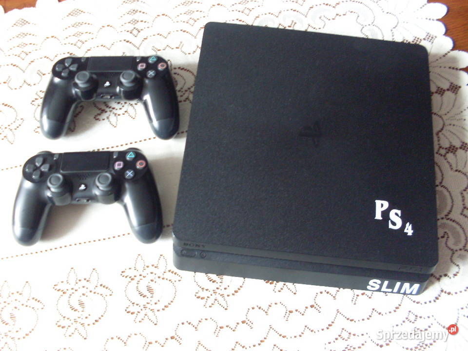 Konsola PlayStation 4 slim CUH2216B 2pady gry Łańcut
