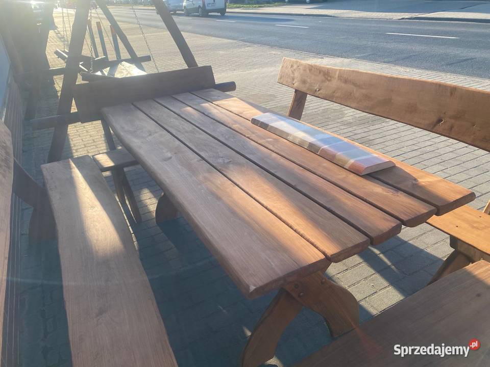 Meble drewniane ogrodowe Koziegłowy