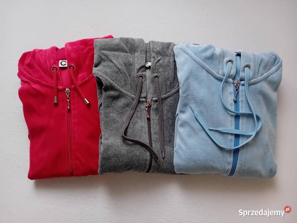 Komplet bluz welurowych Odzież sportowa Warszawa sprzedam