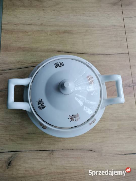 Waza do zupy złocona Karolina PRL Choszczno